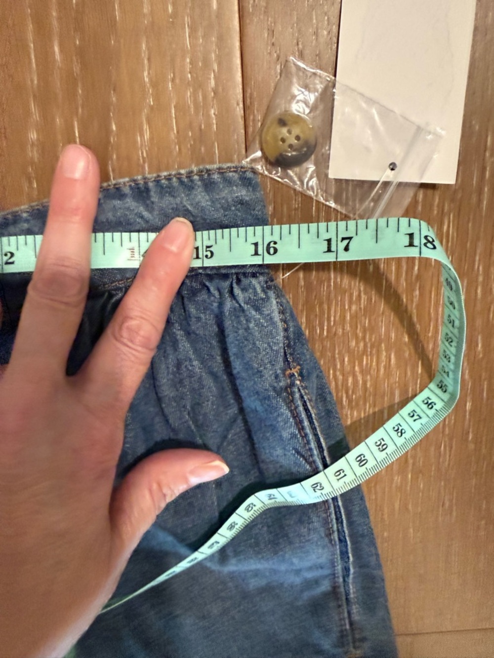 Westbound Blue Button-Front Tiered Denim Midi Skirt - Picture 5 of 9